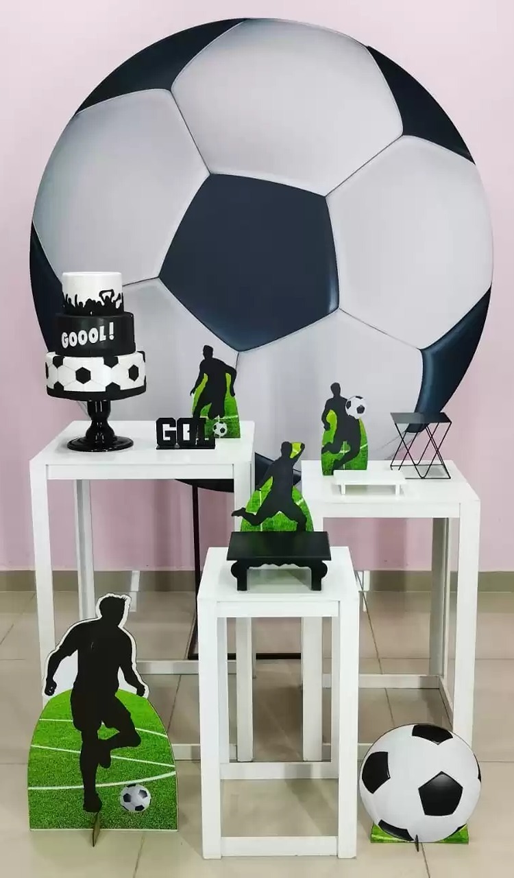 Kit Futebol Branco E Preto Numero 4 - pampegueemonte