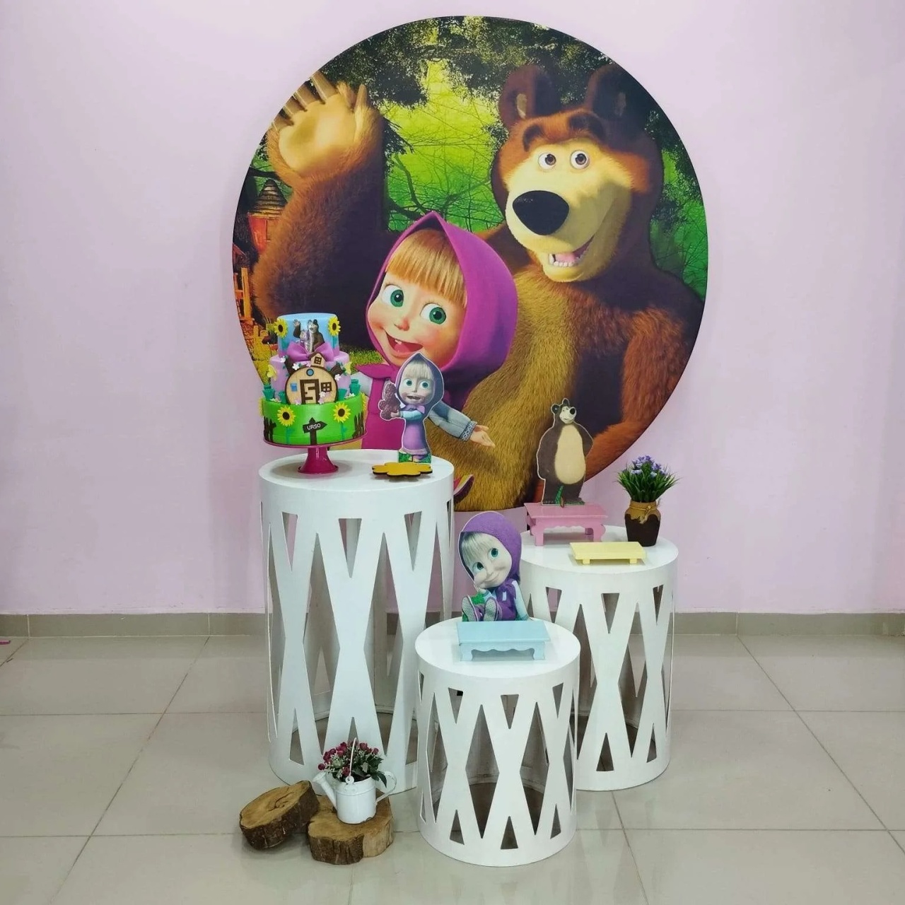 Kit Masha E O Urso Numero 9 - pampegueemonte