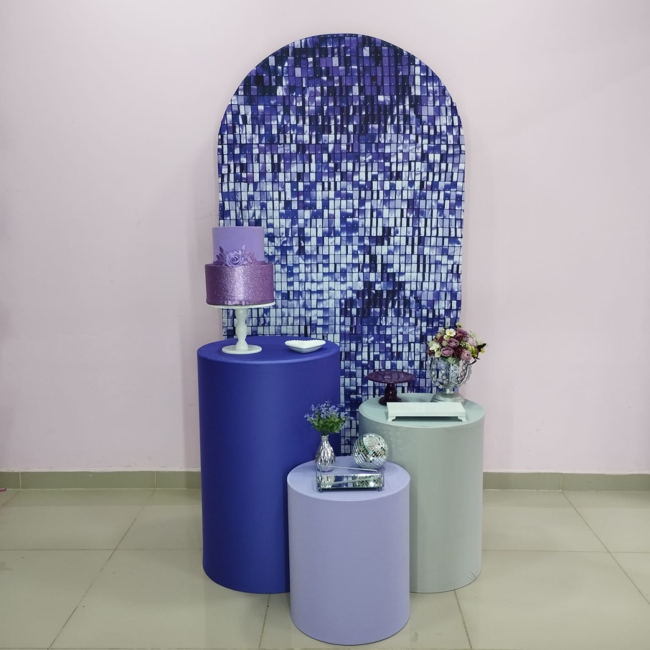 Kit Adulto Roxo E Prata Numero 4 - pampegueemonte
