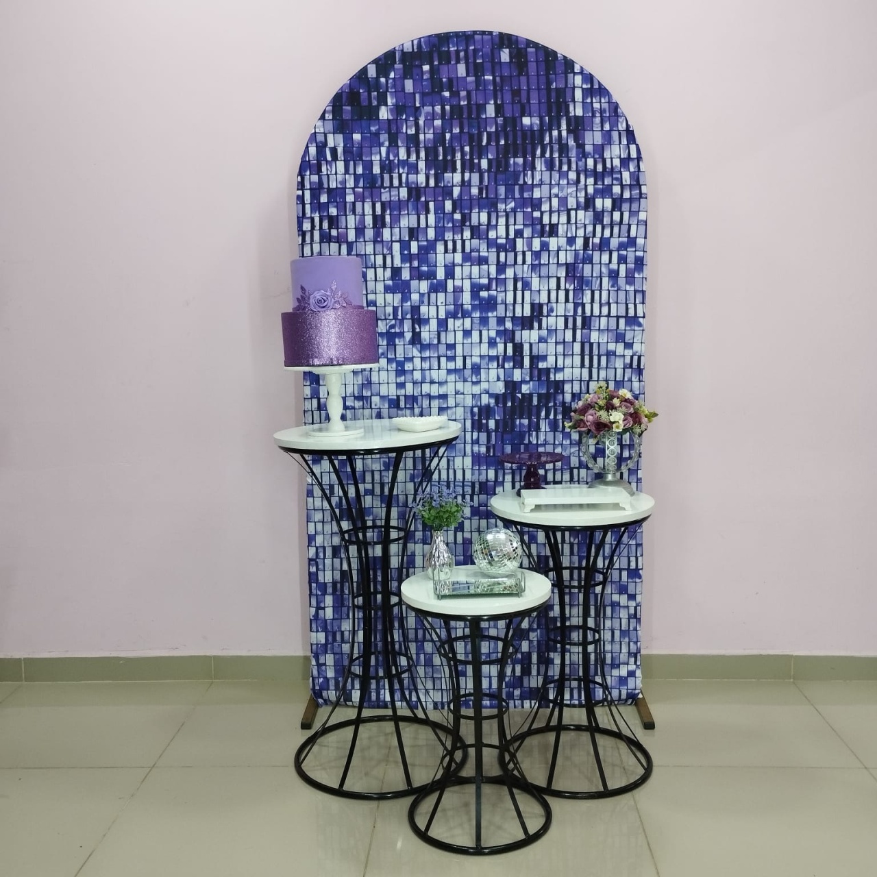 Kit Adulto Roxo E Prata Numero 7 - pampegueemonte