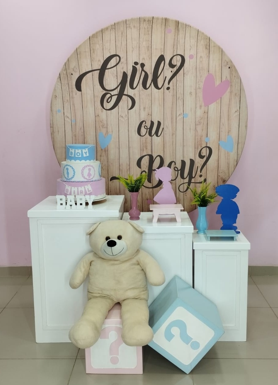 Kit Chá Revelação Rosa E Azul Numero 10 - pampegueemonte