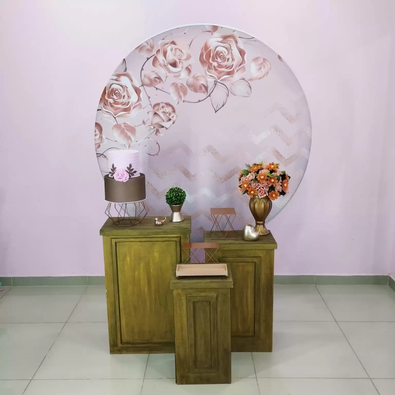 Kit Adulto Rose Floral Numero 1 - pampegueemonte