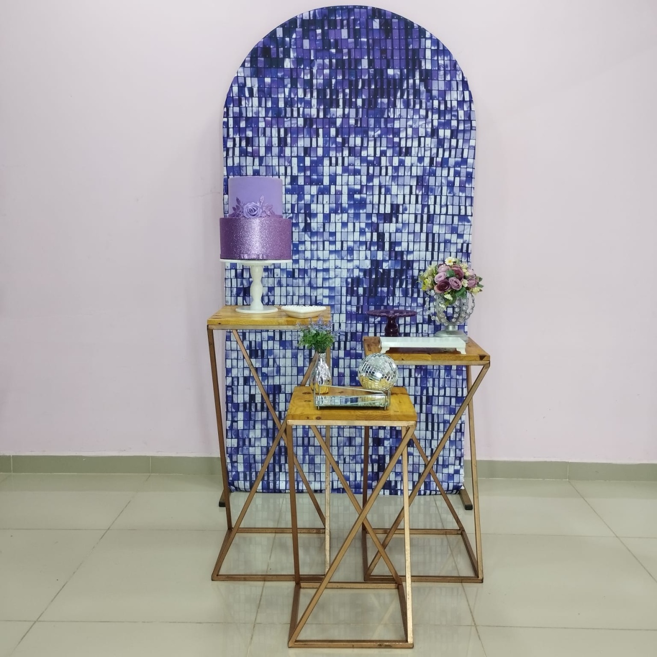 Kit Adulto Roxo E Prata Numero 10 - pampegueemonte