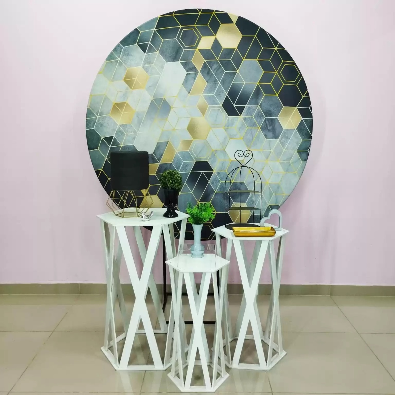 Kit Adulto Cinza Dourado E Preto Numero 3 - pampegueemonte