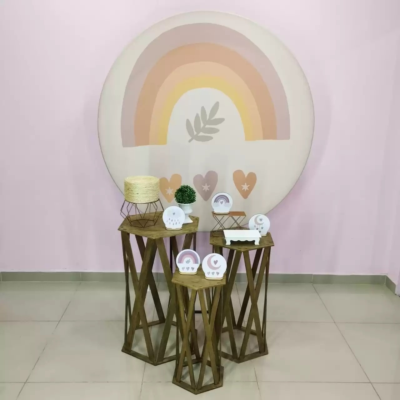 Kit Arco Íris Boho Numero 4 - pampegueemonte
