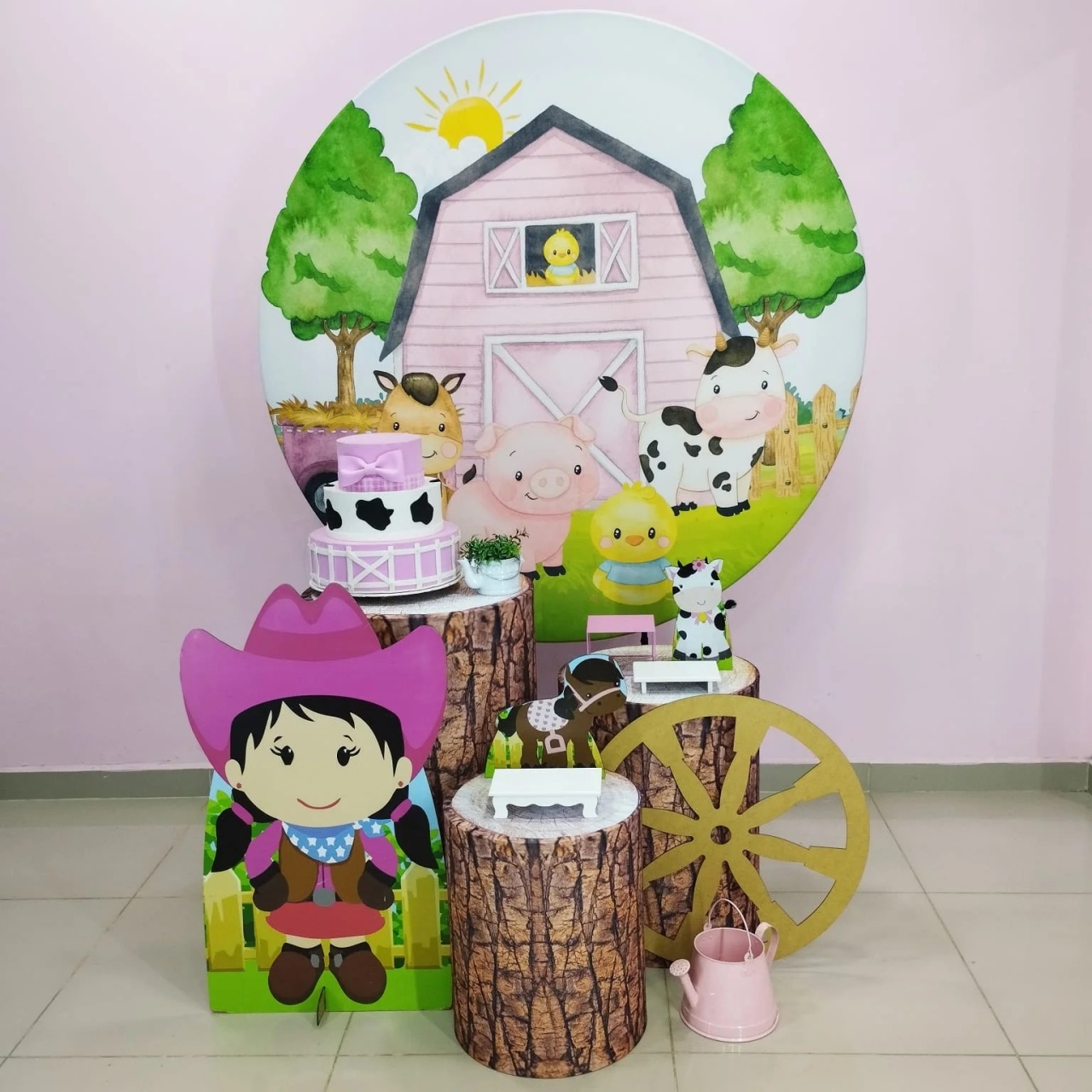 Kit Fazenda Rosa Numero 12 - pampegueemonte