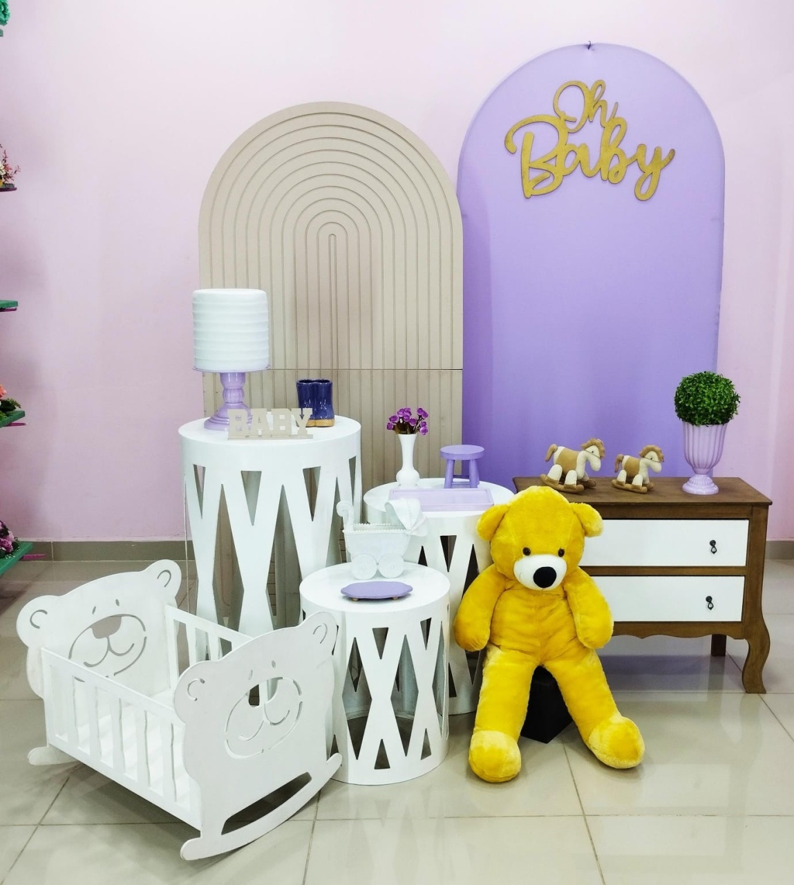 Kit Chá de Bebê Lilás Numero 10 - pampegueemonte