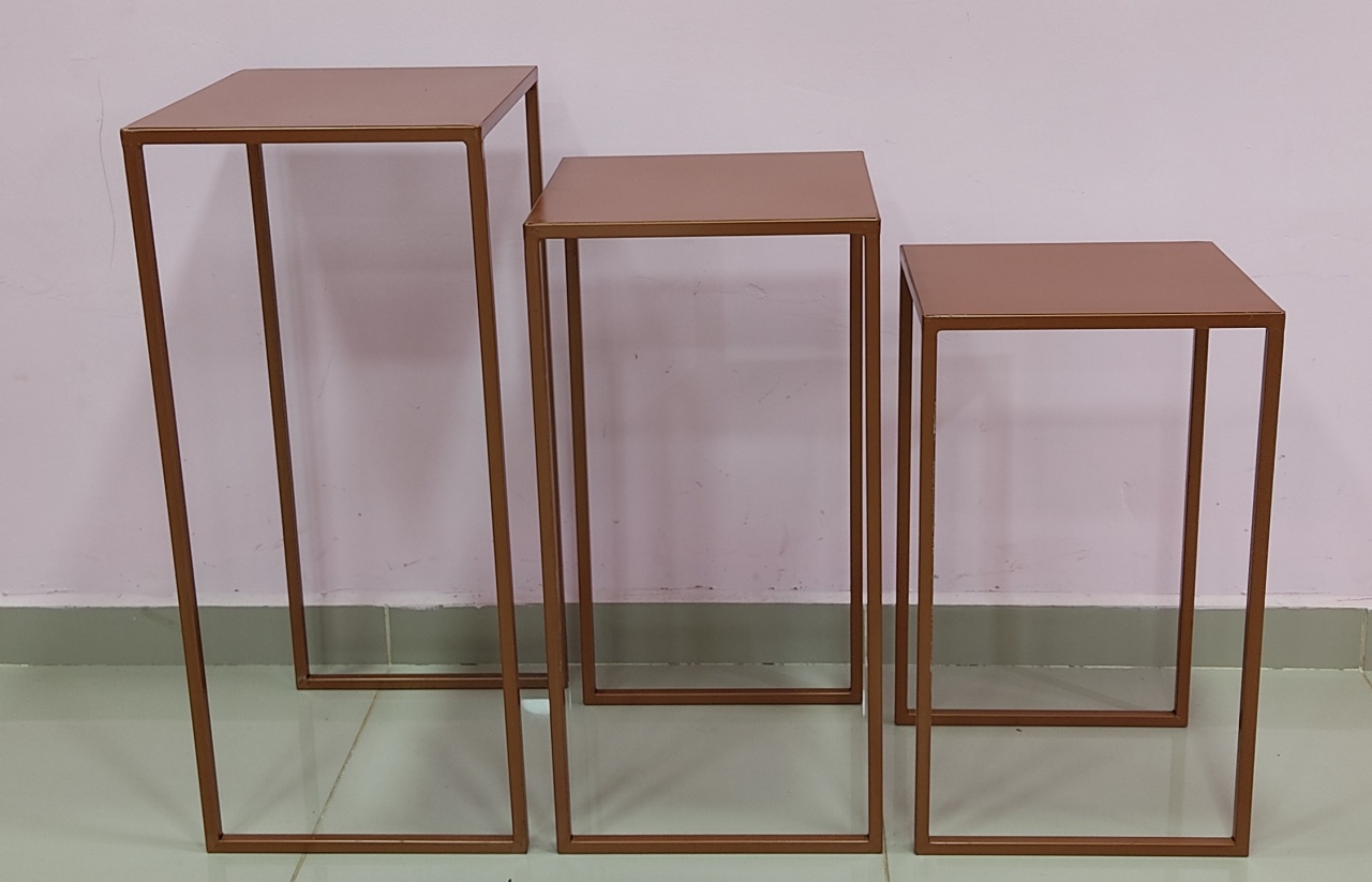 Trio Mesa de Ferro Rose Gold - pampegueemonte