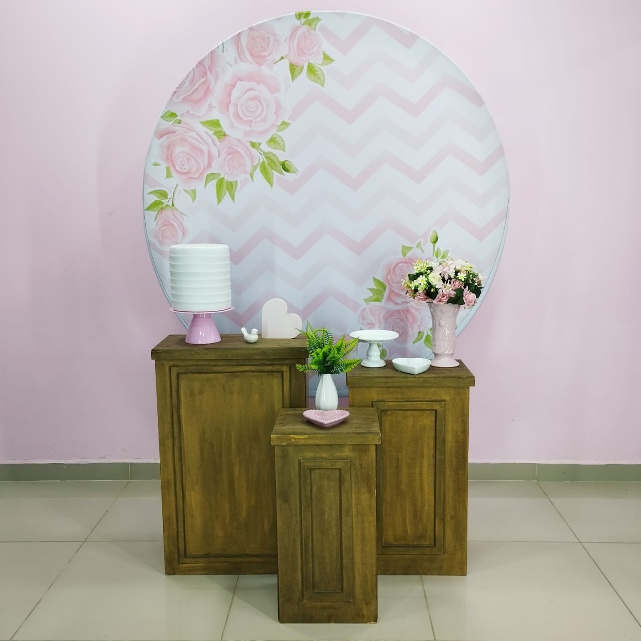 Kit Adulto Floral Rosa Numero 9 - pampegueemonte