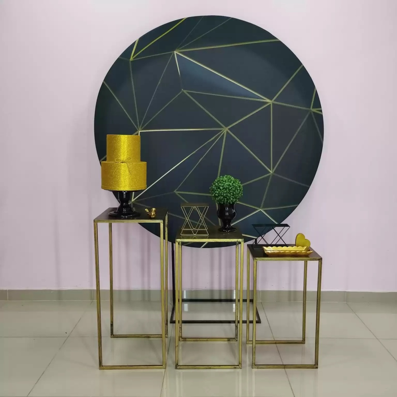 Kit Adulto Preto E Dourado Numero 15 - pampegueemonte