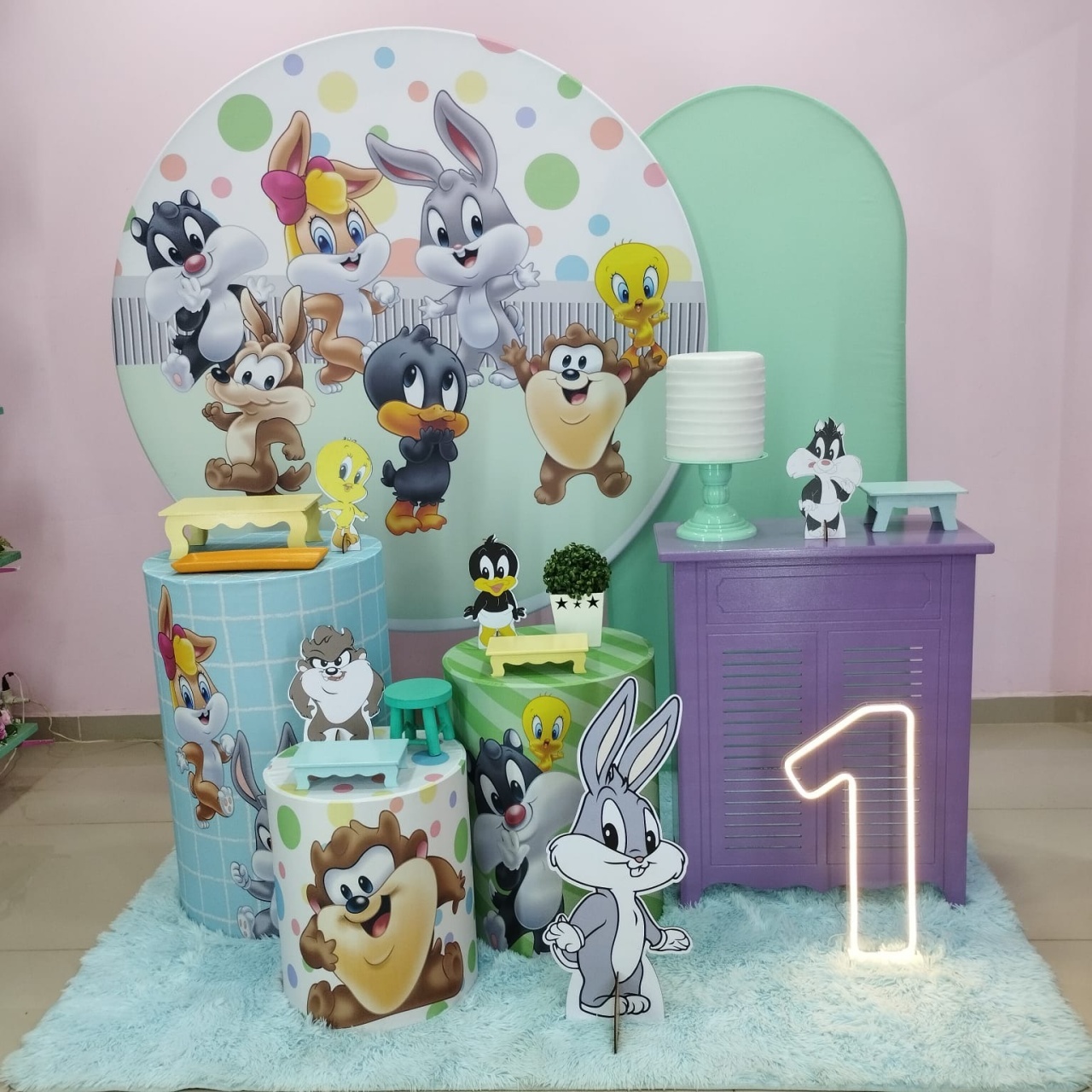 Kit Looney Tunes Baby Numero 1 - pampegueemonte
