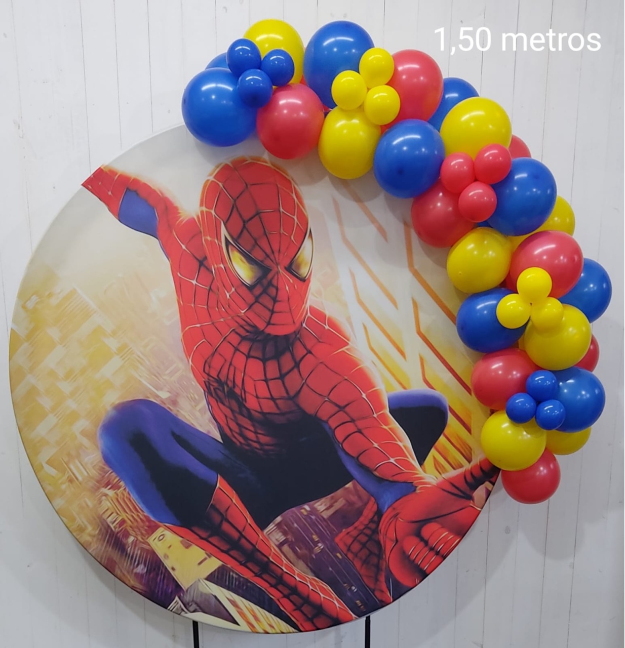 Arco de Balões 1,50 Metros Homem Aranha - pampegueemonte
