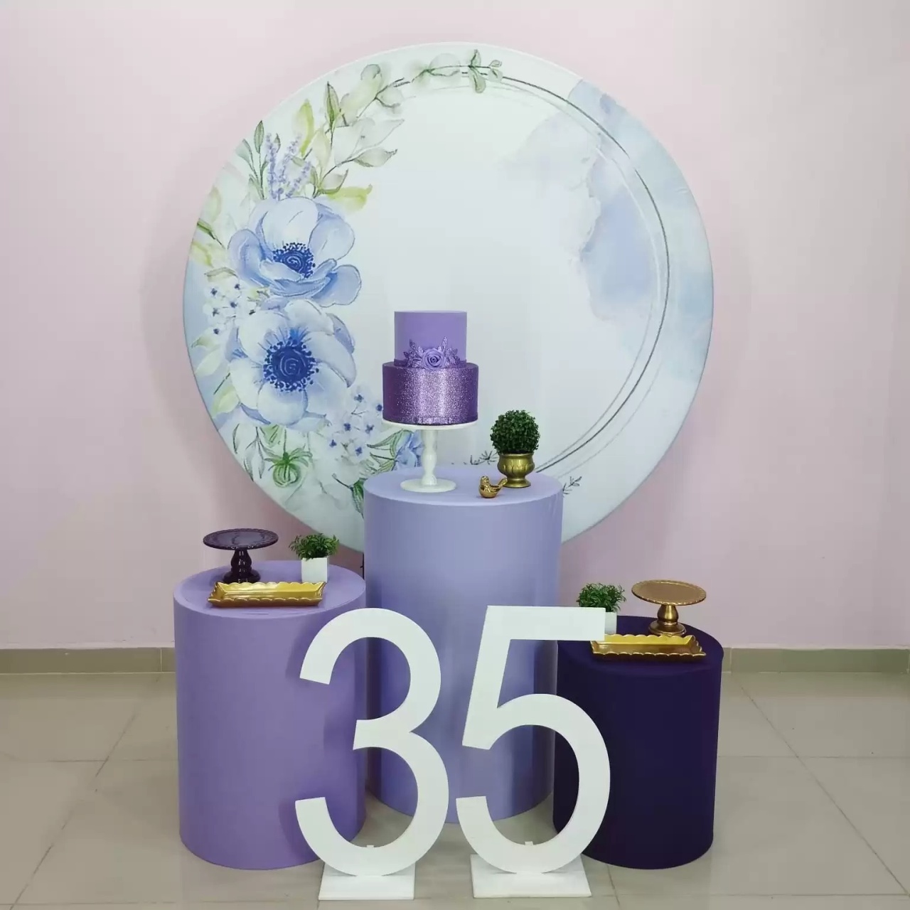 Kit Adulto Floral Lilás Número 13 - pampegueemonte