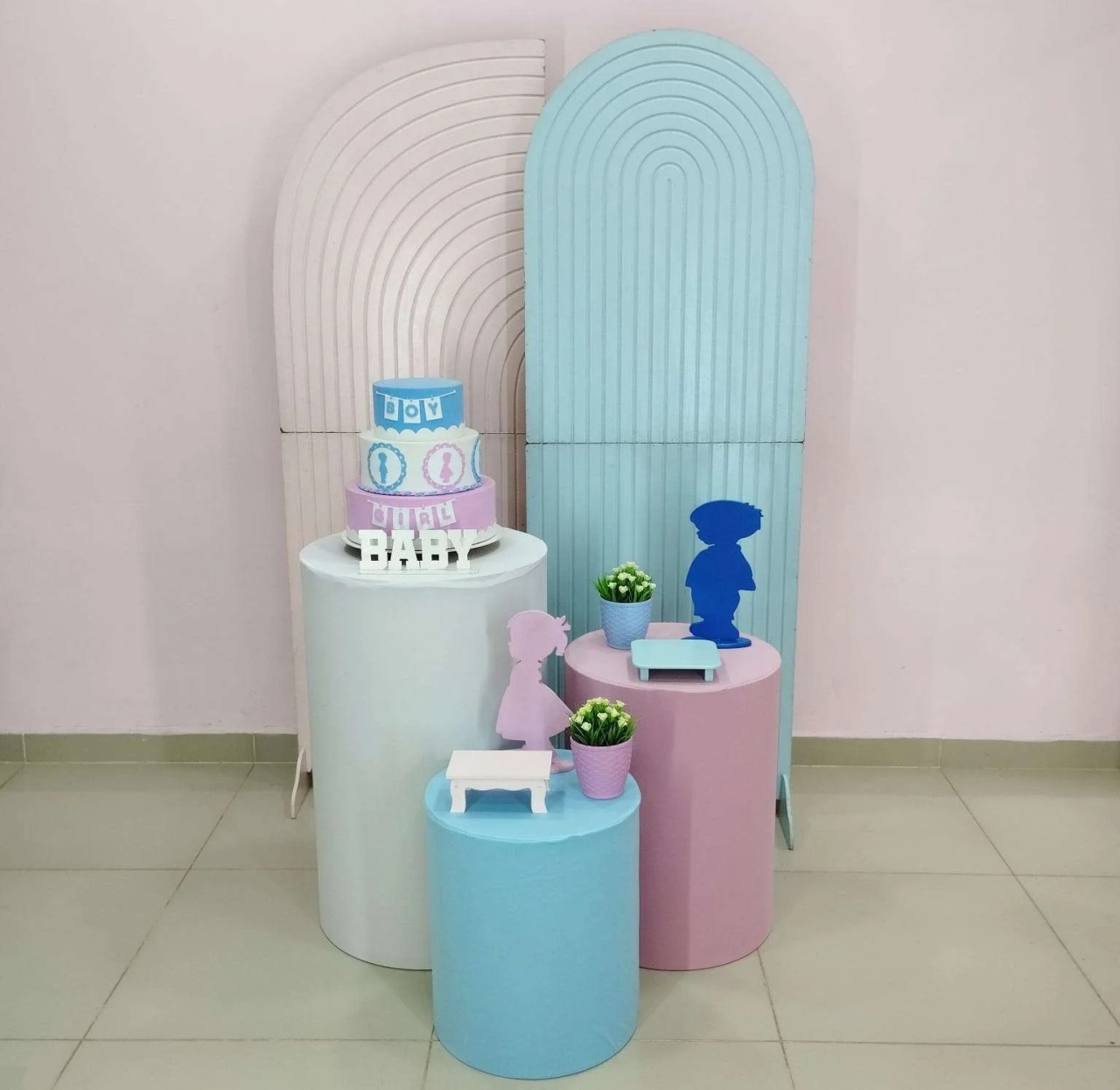 Kit Chá Revelação Rosa E Azul Numero 19 - pampegueemonte