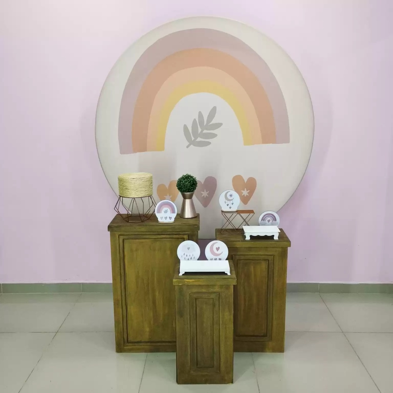 Kit Arco Íris Boho Numero 12 - pampegueemonte
