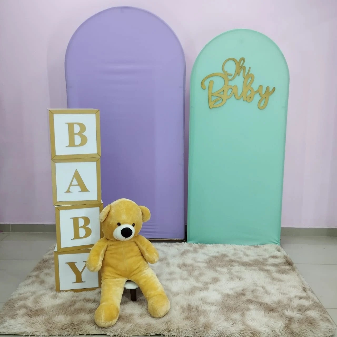 Kit Chá Revelação Lilás E Verde Numero 1 - pampegueemonte