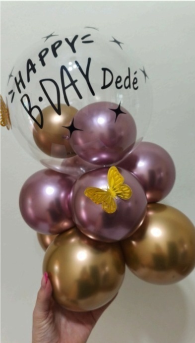 Bubble de Mesa 40Cm de Altura Com Borboleta - pampegueemonte
