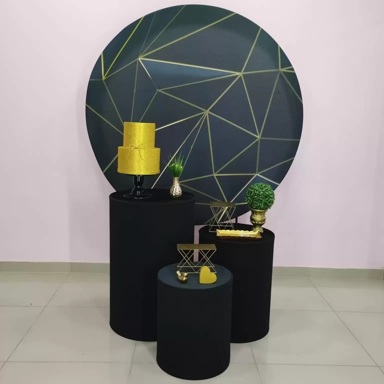 Kit Adulto Preto E Dourado Numero 13 - pampegueemonte