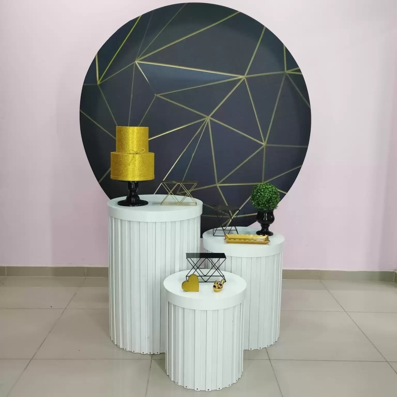 Kit Adulto Preto E Dourado Numero 8 - pampegueemonte