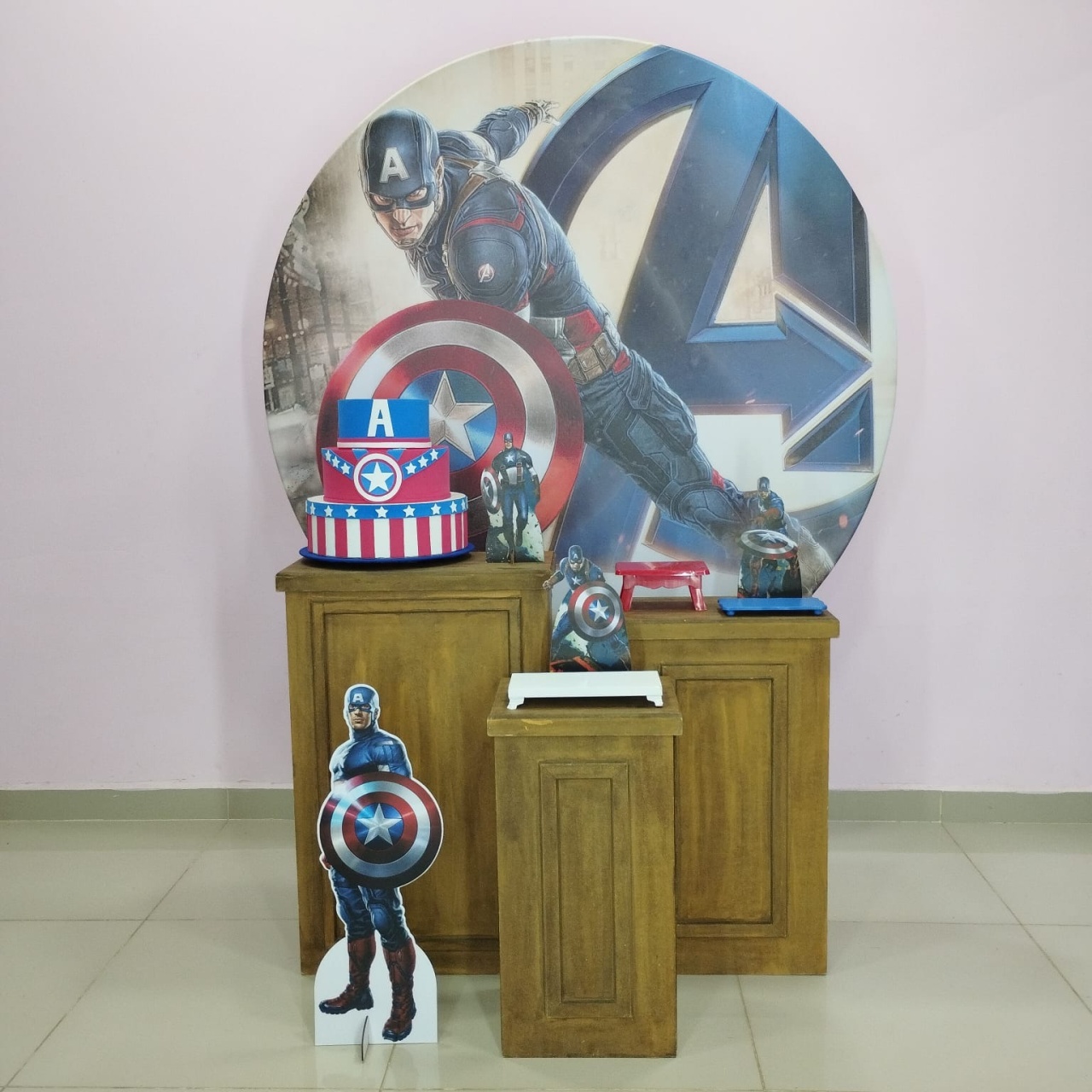Kit Capitão América Numero  4 - pampegueemonte