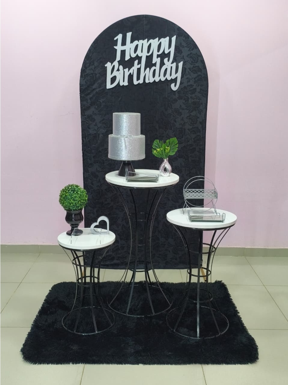 Kit Adulto Preto E Prata - pampegueemonte