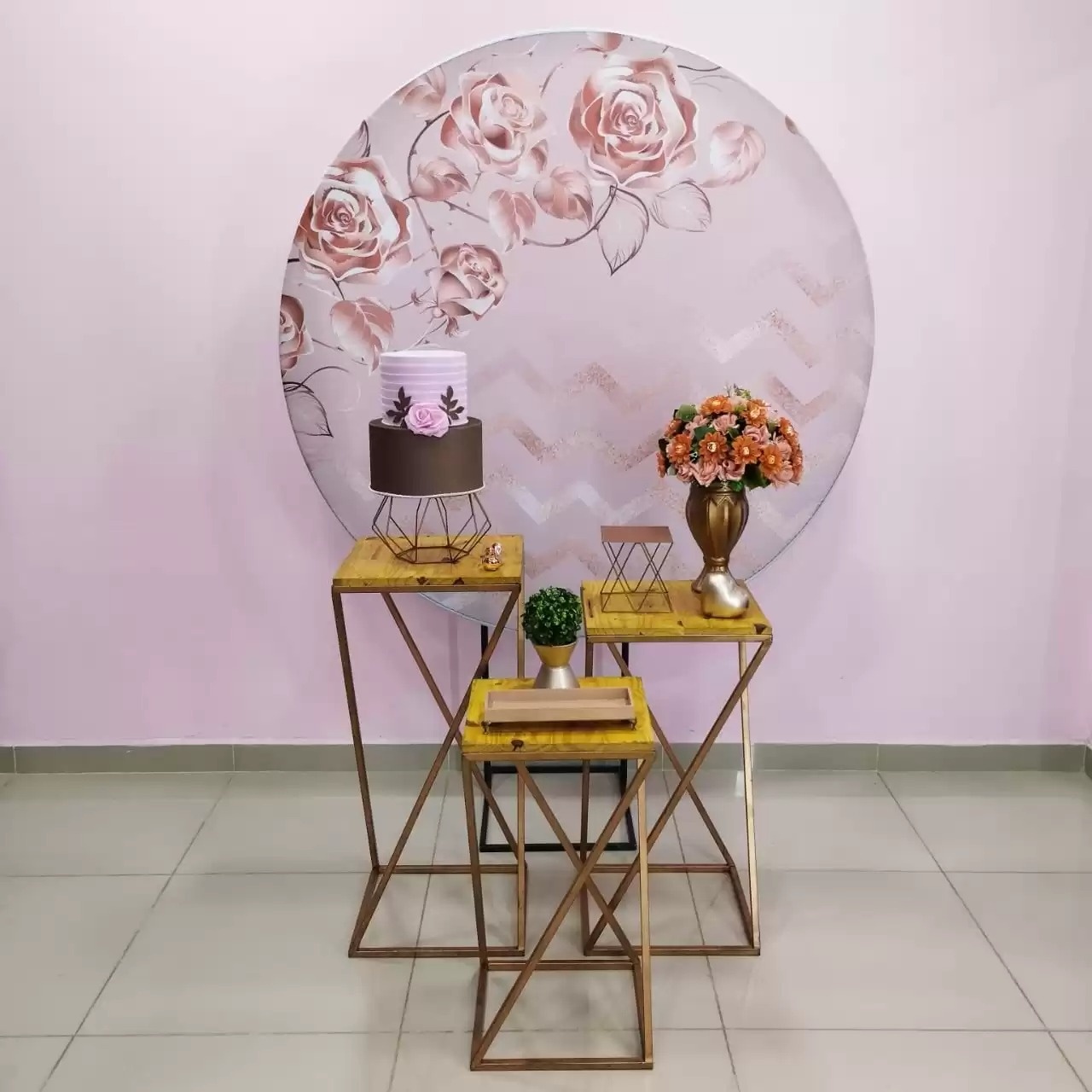 Kit Adulto Rose Floral Numero 7 - pampegueemonte