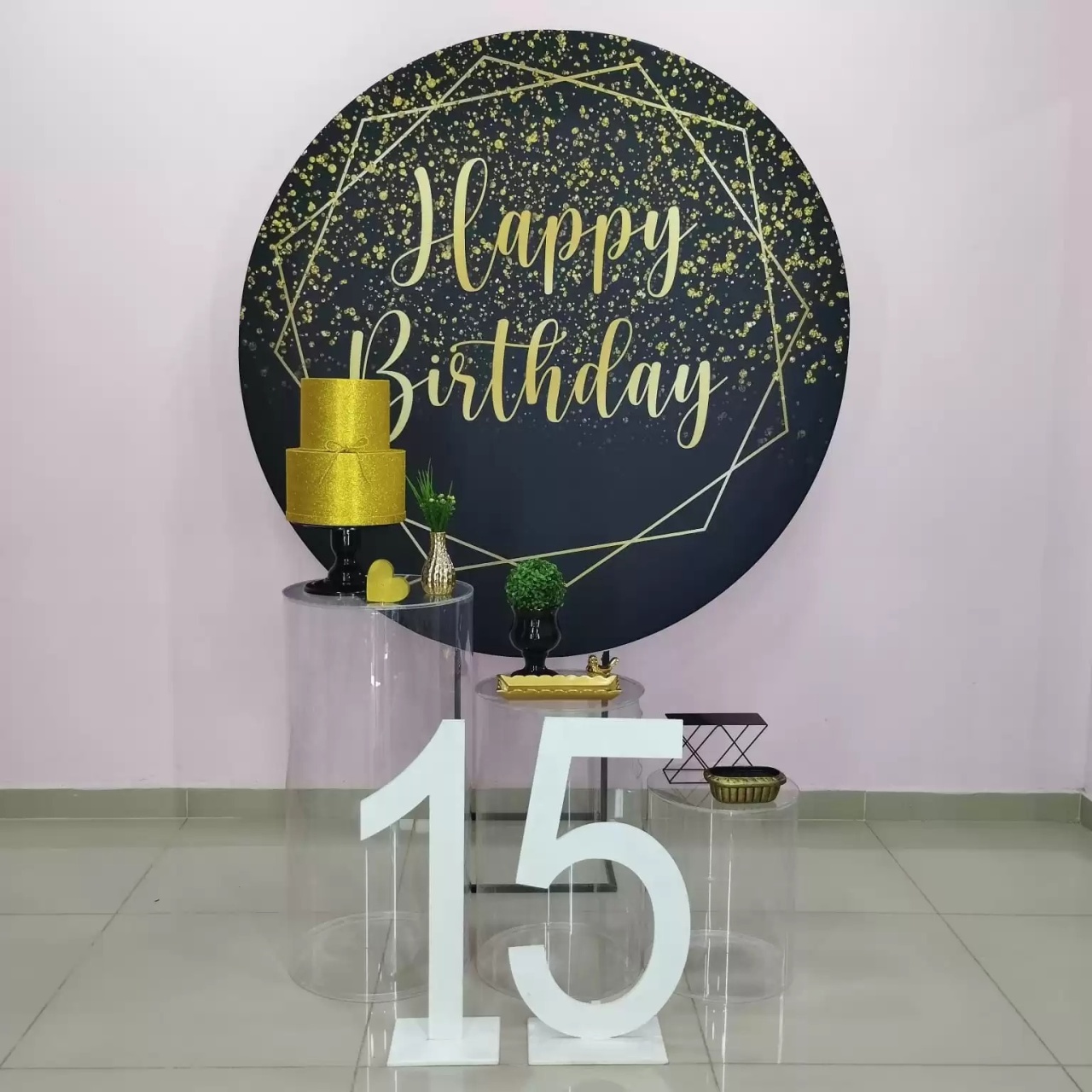 Kit Adulto Happy Birthday Numero 5 - pampegueemonte