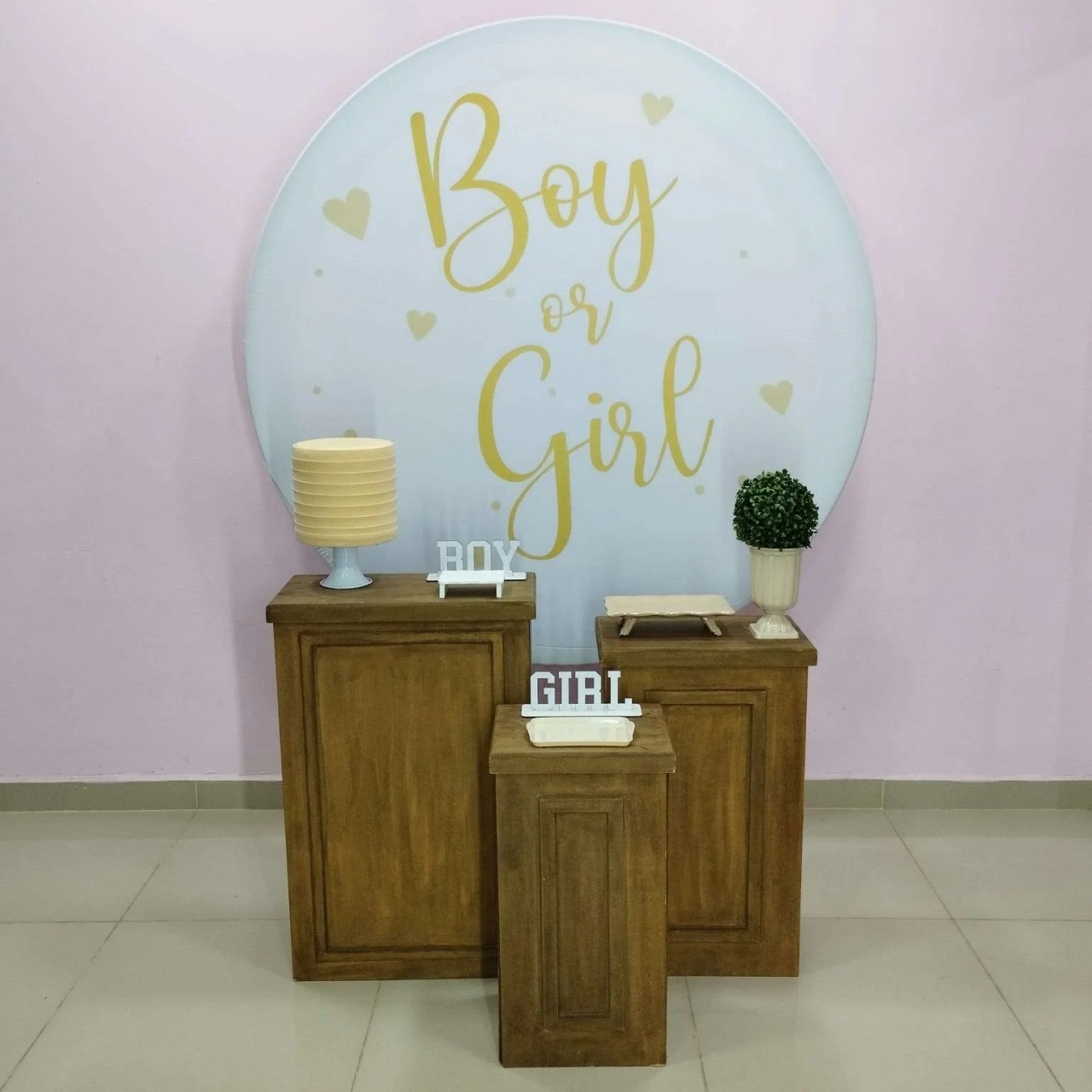 Kit Chá Revelação Branco Numero 8 - pampegueemonte