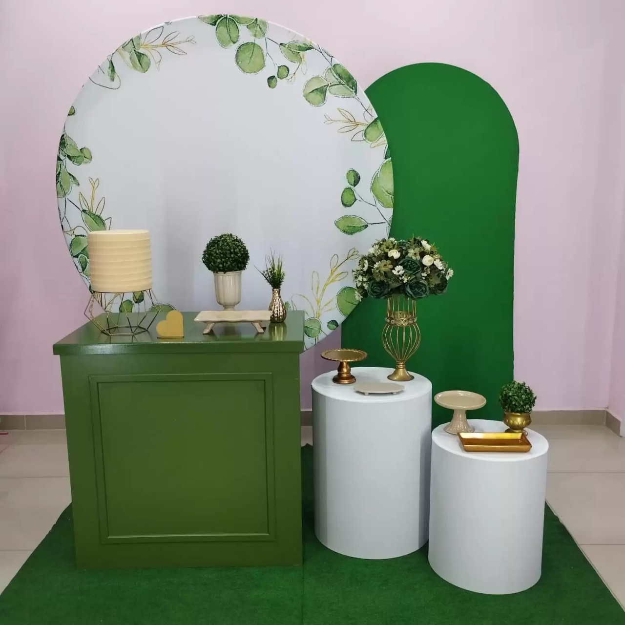 Kit Adulto Floral Verde Numero 3 - pampegueemonte