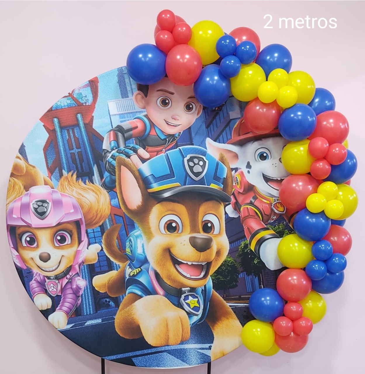 Arco de Balões 2 Metros Patrulha Canina - pampegueemonte