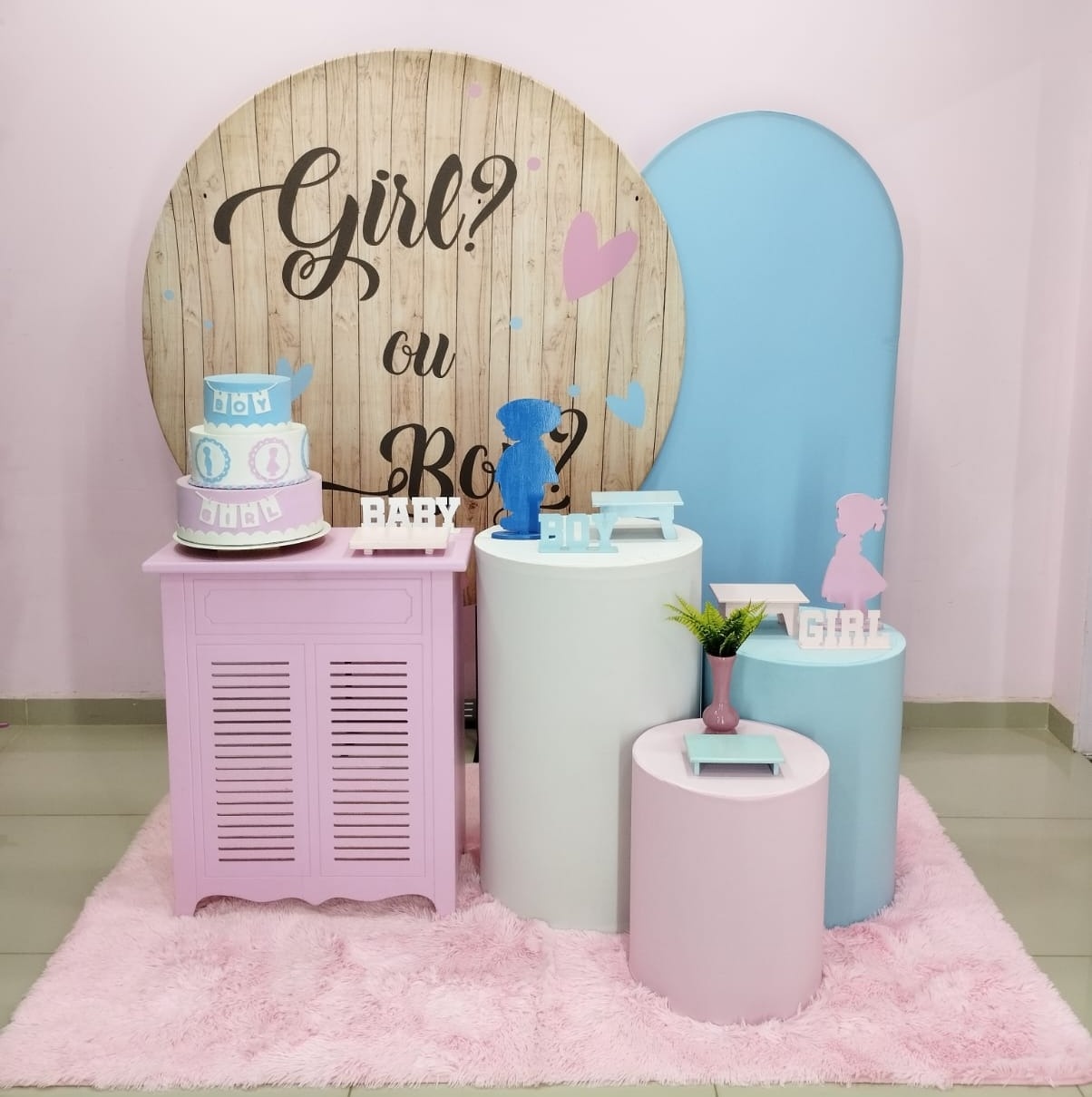Kit Chá Revelação Rosa E Azul Numero 13 - pampegueemonte