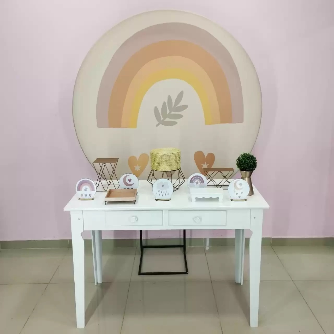 Kit Arco Íris Boho Numero 16 - pampegueemonte