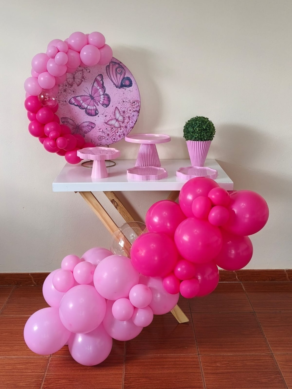 Mini Kit Borboleta Rosa (Ouro)  - pampegueemonte
