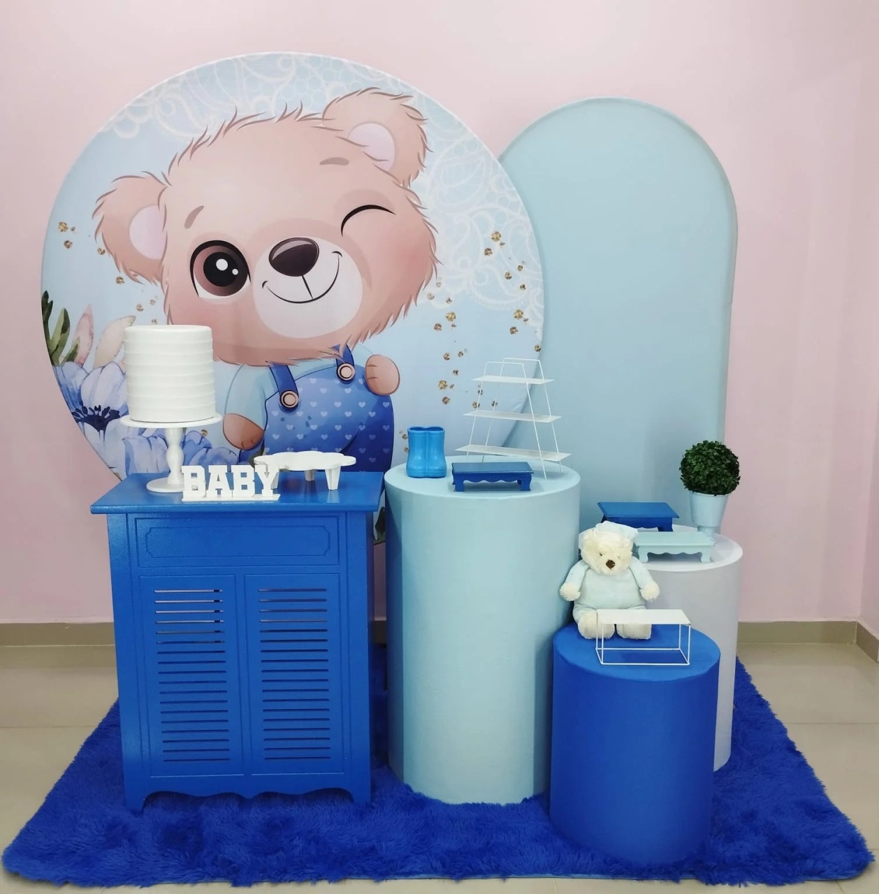 Kit Urso Azul Numero 18 - pampegueemonte
