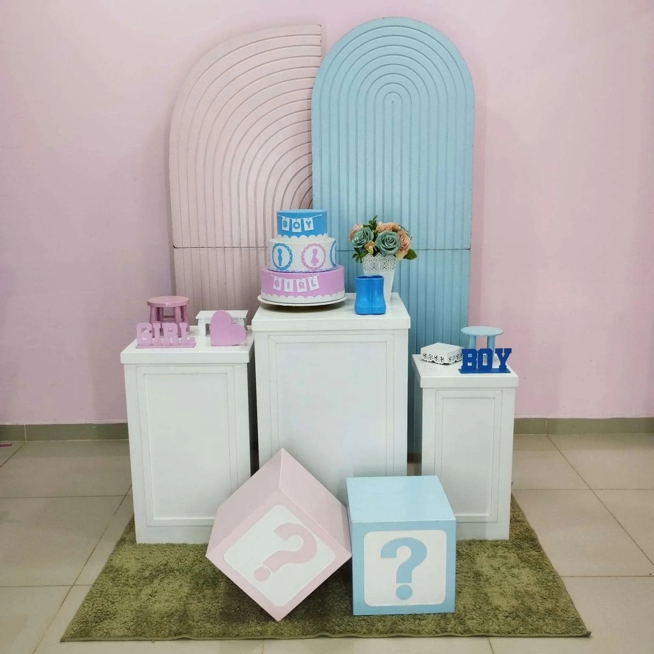 Kit Chá Revelação Rosa E Azul Numero 20 - pampegueemonte