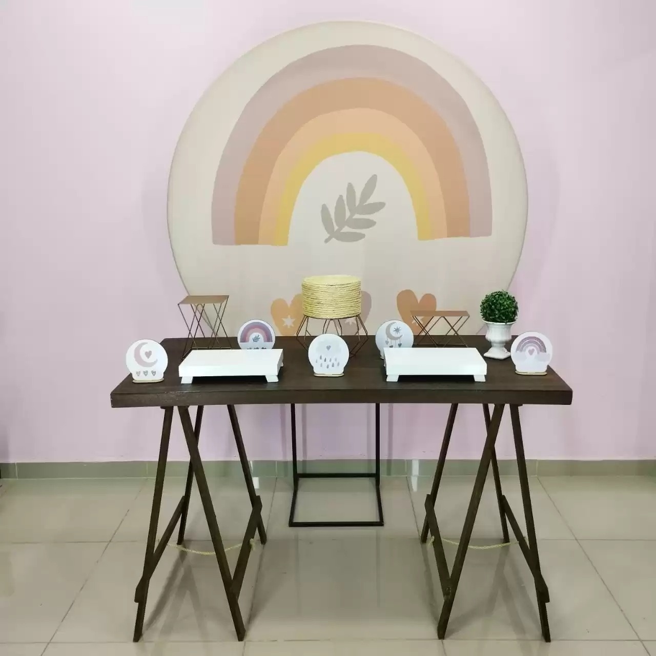 Kit Arco Íris Boho Numero 15 - pampegueemonte