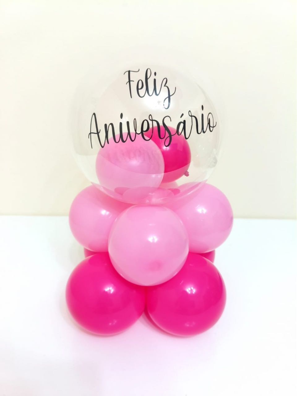 Bubble de Mesa 40Cm de Altura Pink E Rosa - pampegueemonte