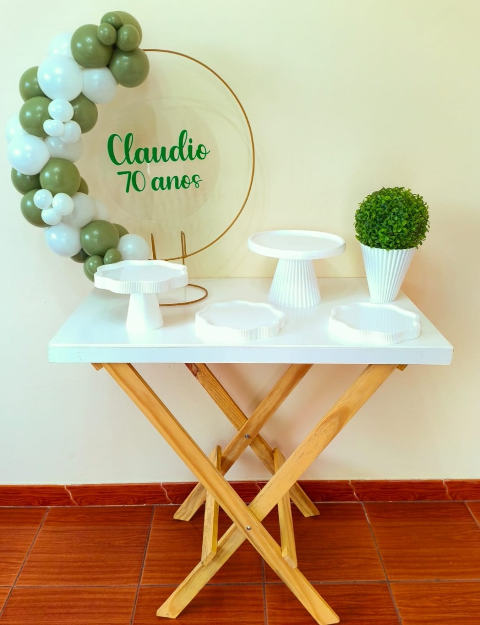 Mini Kit Personalizado Verde E Branco (Prata) - pampegueemonte
