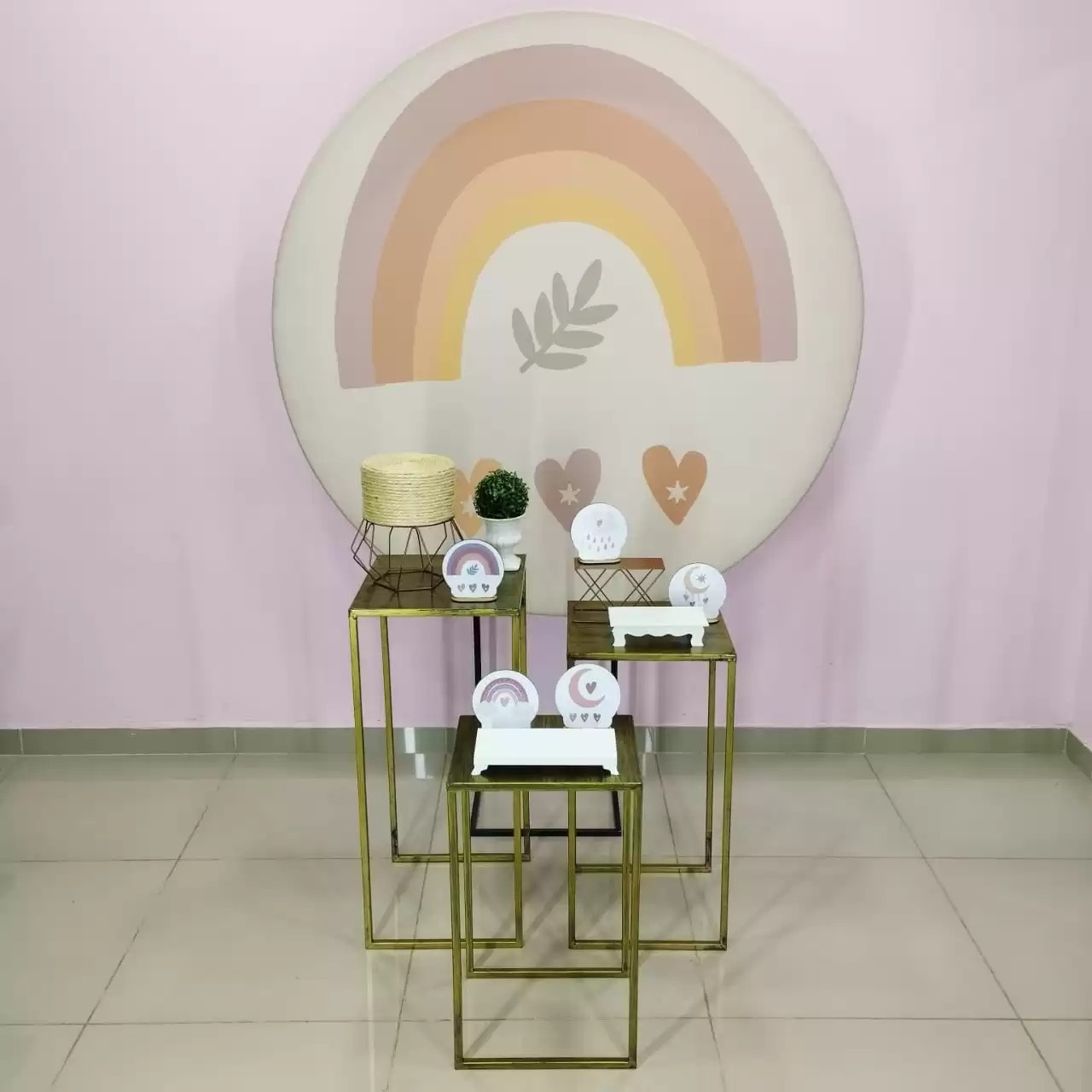 Kit Arco Íris Boho Numero 5 - pampegueemonte