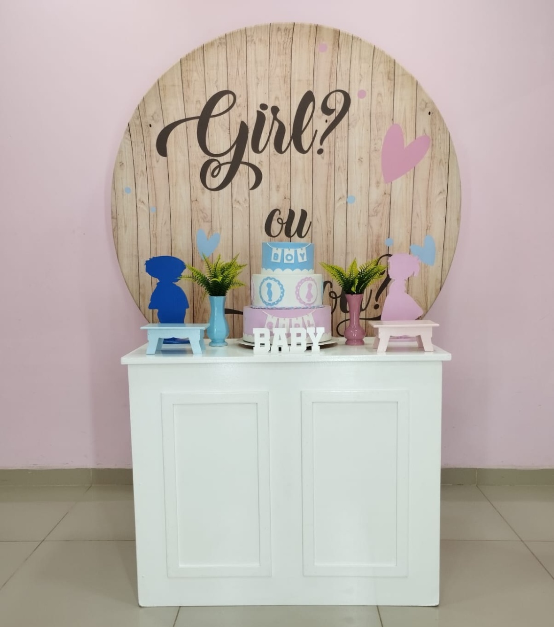 Kit Chá Revelação Rosa E Azul Numero 1 - pampegueemonte