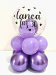Bubble de Mesa 40Cm de Altura Com Glitter - imagem 2