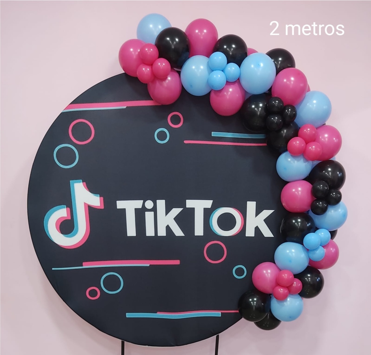 Arco de Balões 2 Metros Tik Tok - pampegueemonte