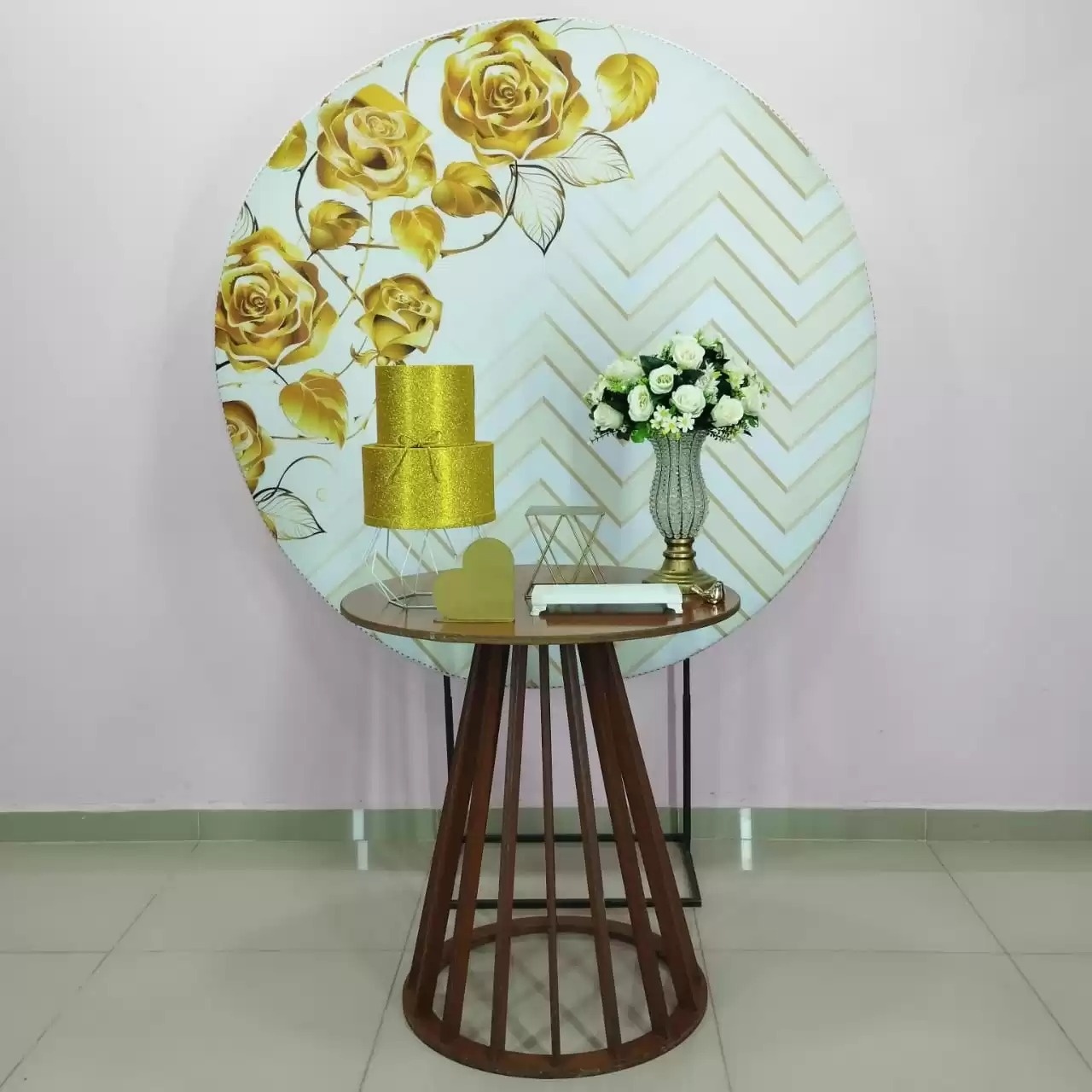 Kit Adulto Floral Dourado Número 10 - pampegueemonte