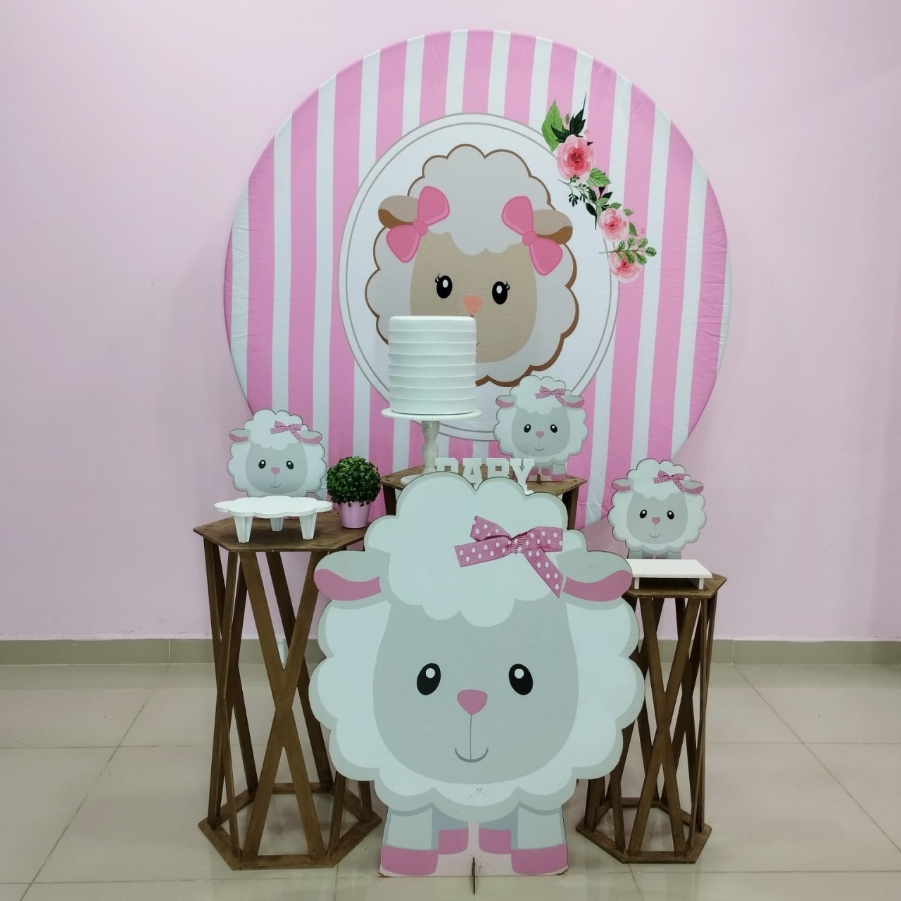 Kit Ovelha Rosa Numero 10 - pampegueemonte