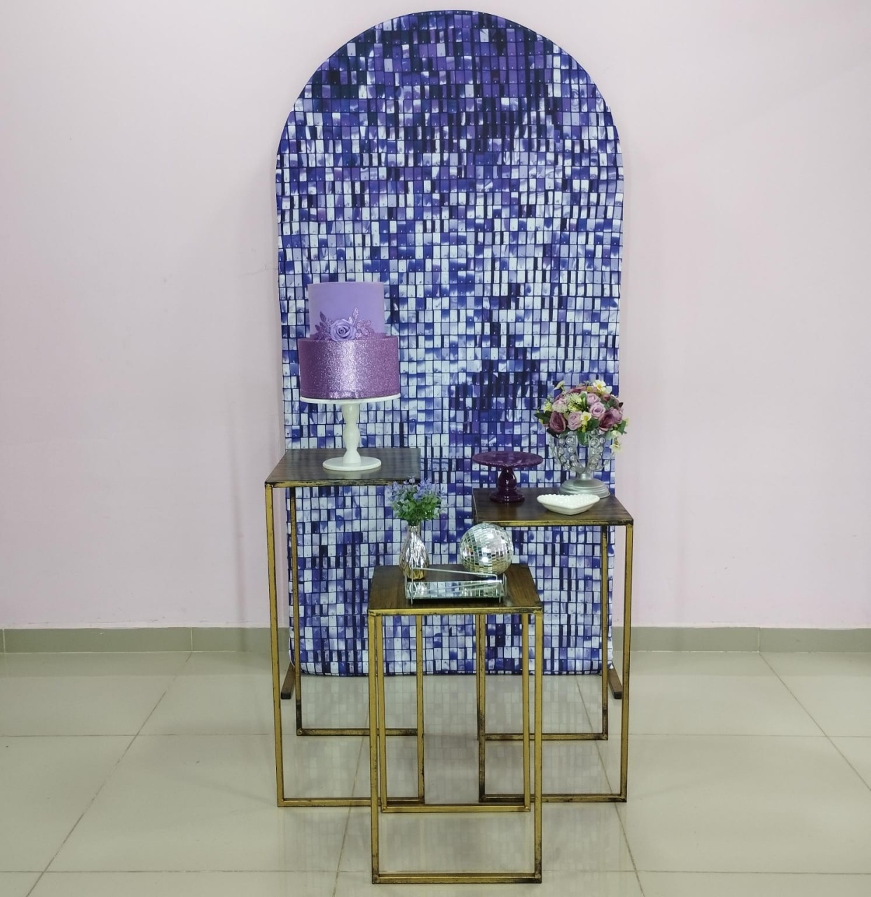 Kit Adulto Roxo E Prata Numero 3 - pampegueemonte