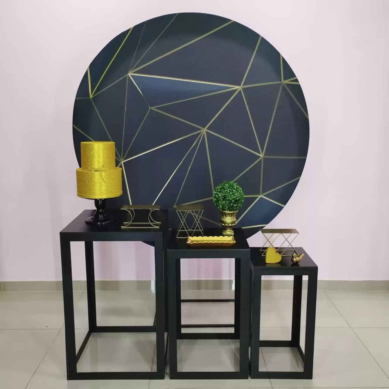 Kit Adulto Preto E Dourado Numero 10 - pampegueemonte