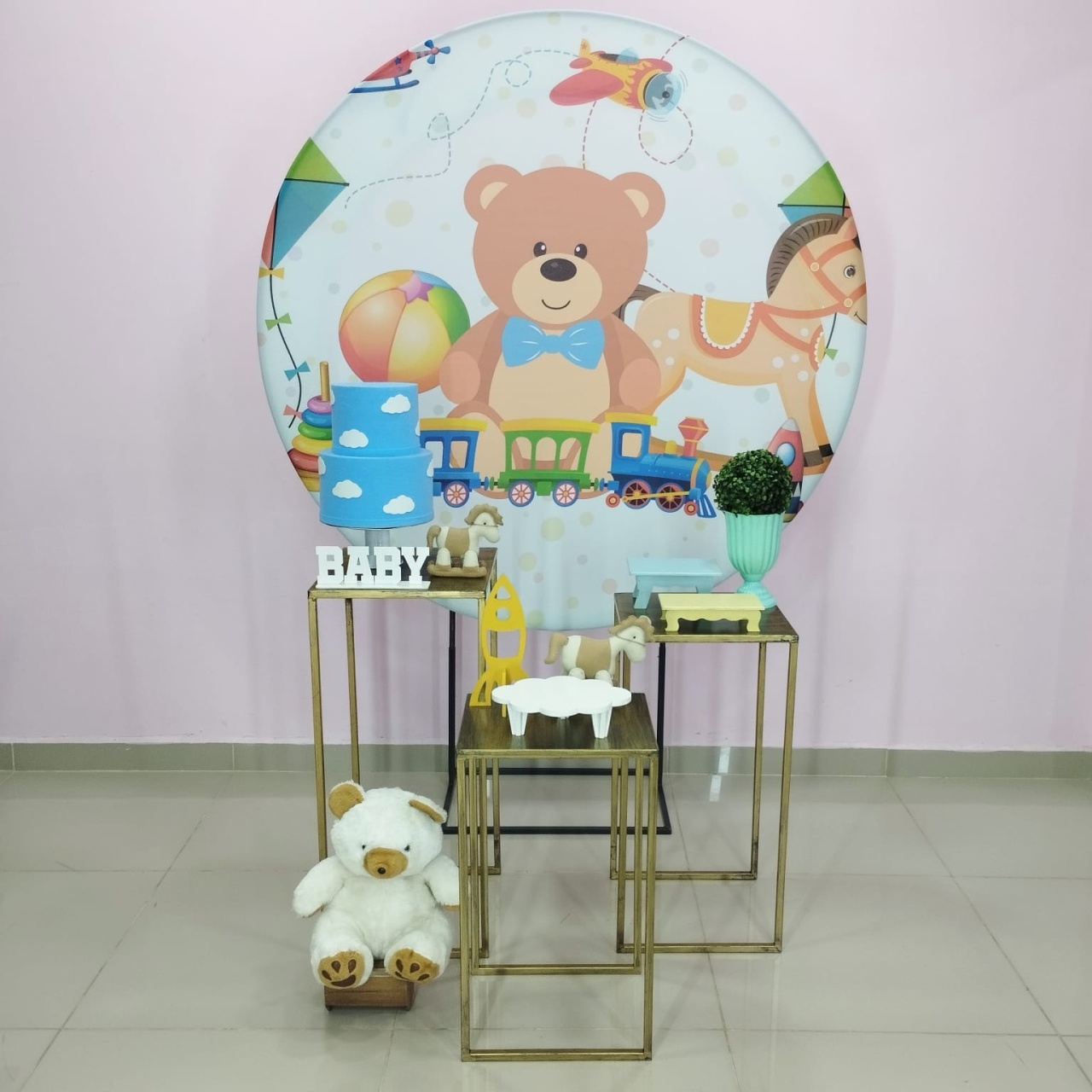 Kit Urso Brinquedo Numero 7 - pampegueemonte