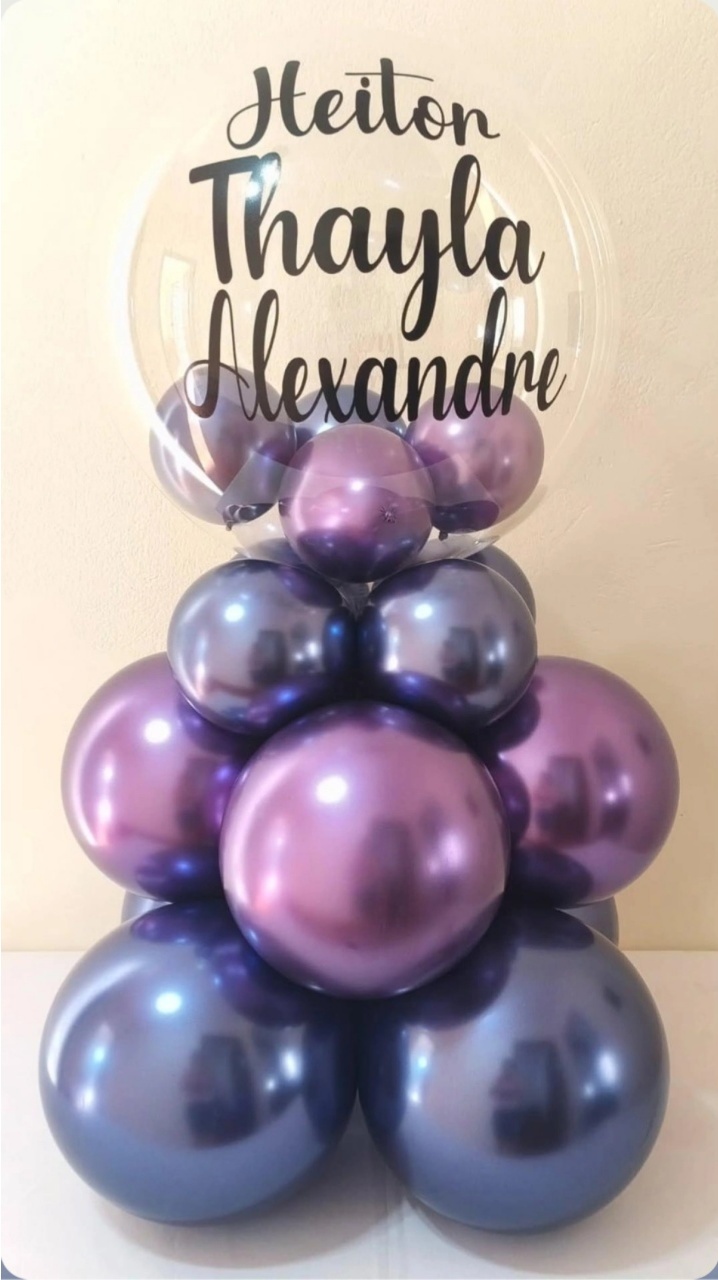 Bubble de Chão 70Cm de Altura Roxo E Azul Meia Noite - pampegueemonte