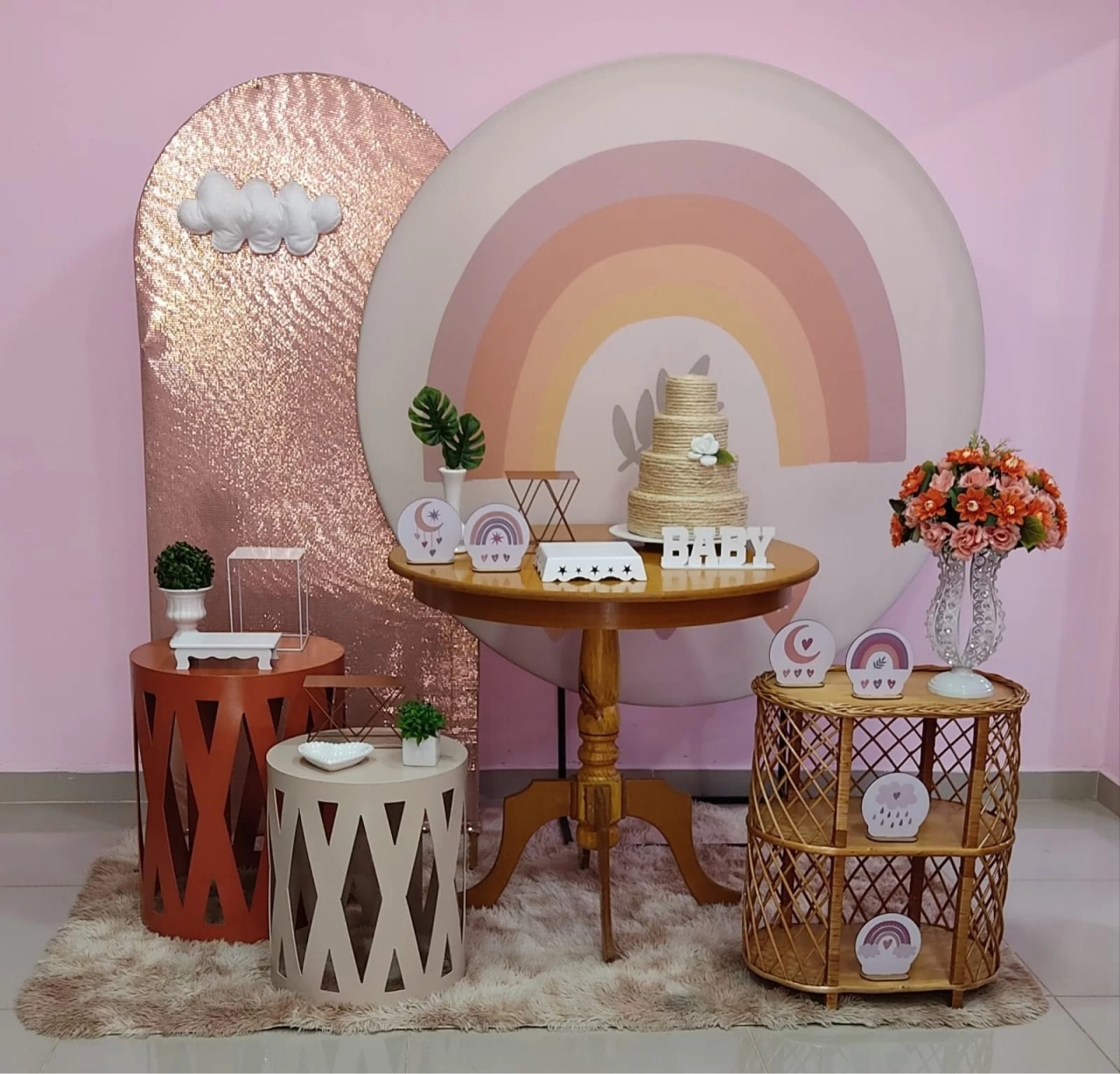 Kit Arco Íris Boho Numero 18 - pampegueemonte
