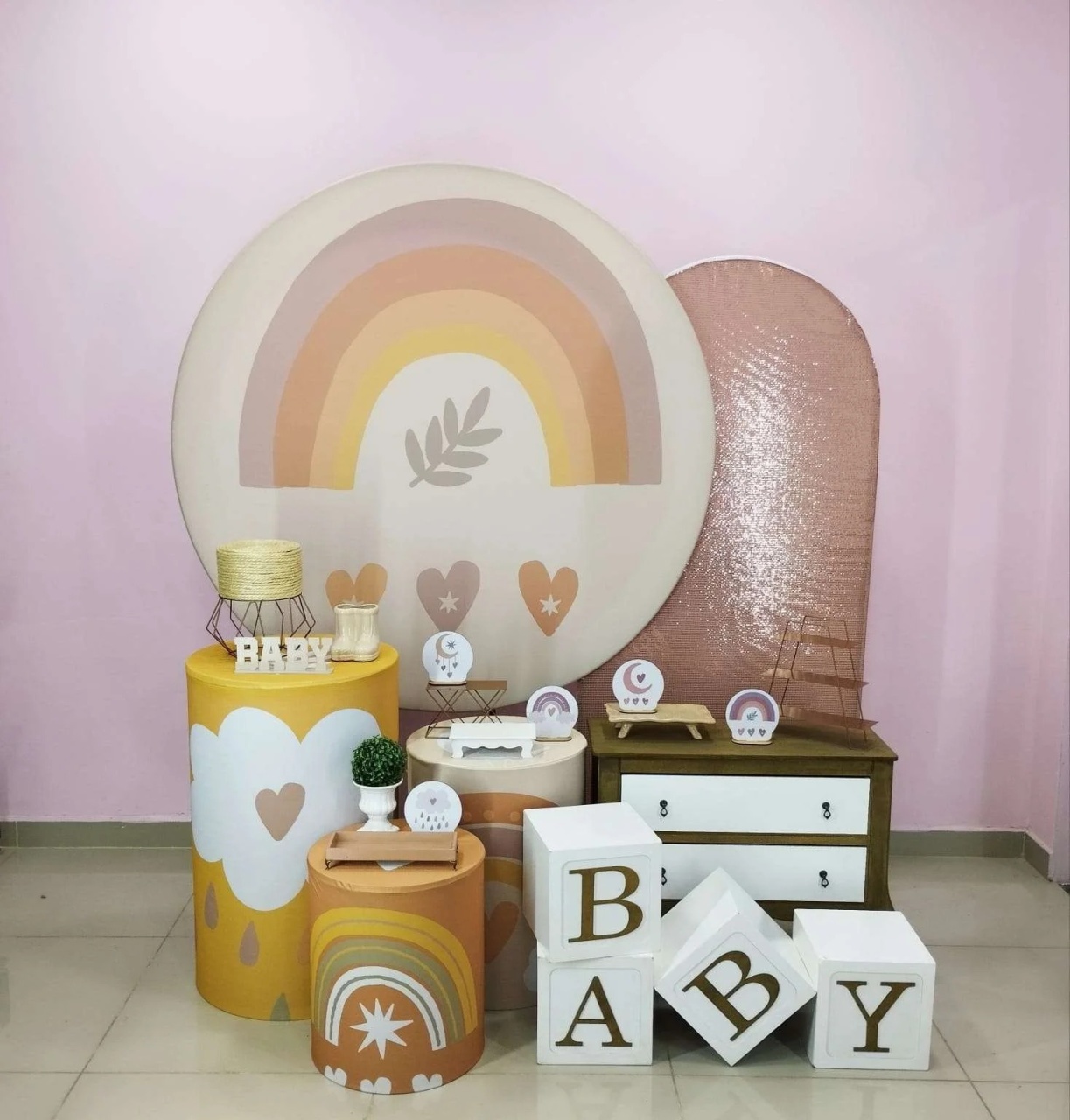 Kit Arco Íris Boho Numero 17 - pampegueemonte